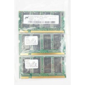 Samsung Micron 3x 256MB PC2100S DDR 266MHz Laptop RAM SO-DIMM Lot EUC